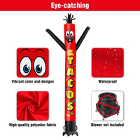 6FT Tall Tacos Waving Inflatable Tube Man(Blower Not Included) - goodeny