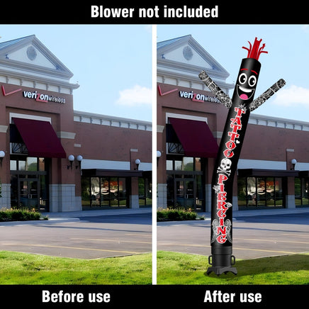 6FT Tall Tattoo Piercing Waving Inflatable Tube Man(Blower Not Included) - goodeny