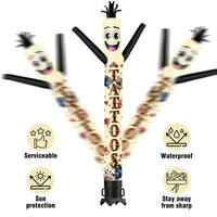 6FT Tall Tattoos Waving Inflatable Tube Man(Blower Not Included) - goodeny