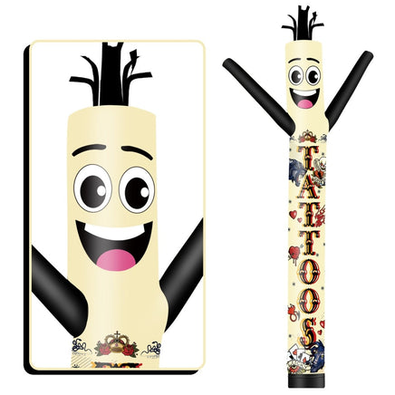 6FT Tall Tattoos Waving Inflatable Tube Man(Blower Not Included) - goodeny