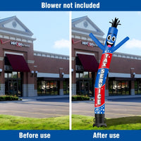 6FT Tall Tax Service Waving Inflatable Tube Man(Blower Not Included) - goodeny