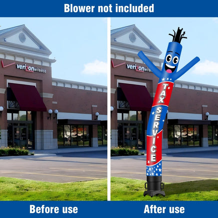 6FT Tall Tax Service Waving Inflatable Tube Man(Blower Not Included) - goodeny