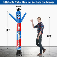 6FT Tall Tax Service Waving Inflatable Tube Man(Blower Not Included) - goodeny