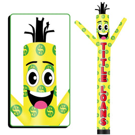 6FT Tall Title Loans Waving Inflatable Tube Man(Blower Not Included) - goodeny