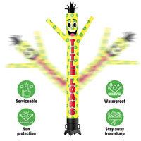 6FT Tall Title Loans Waving Inflatable Tube Man(Blower Not Included) - goodeny