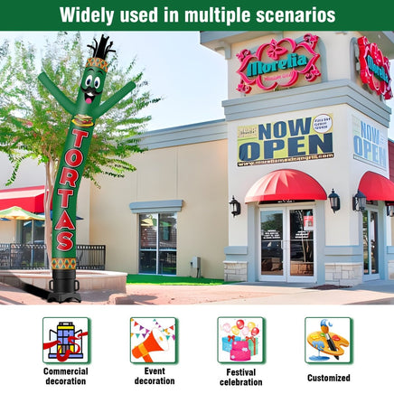 6FT Tall Tortas Waving Inflatable Tube Man(Blower Not Included) - goodeny