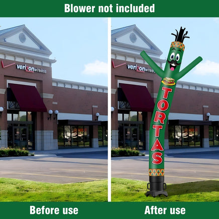 6FT Tall Tortas Waving Inflatable Tube Man(Blower Not Included) - goodeny