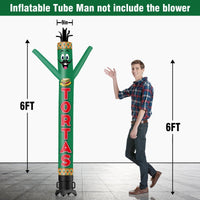 6FT Tall Tortas Waving Inflatable Tube Man(Blower Not Included) - goodeny