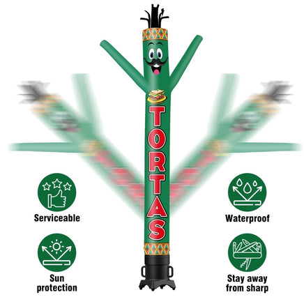 6FT Tall Tortas Waving Inflatable Tube Man(Blower Not Included) - goodeny
