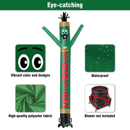 6FT Tall Tortas Waving Inflatable Tube Man(Blower Not Included) - goodeny