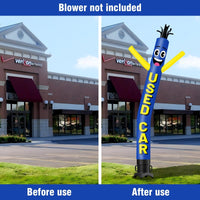 6FT Tall Used Car Blue Waving Inflatable Tube Man(Blower Not Included) - goodeny
