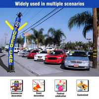 6FT Tall Used Car Blue Waving Inflatable Tube Man(Blower Not Included) - goodeny