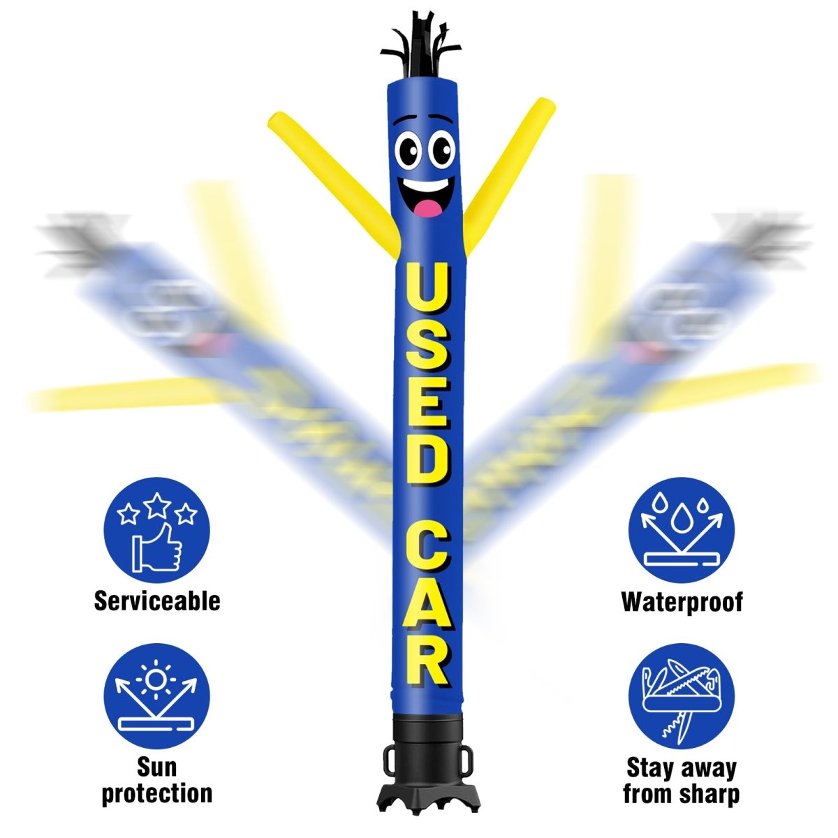 6 10 15 20FT Tall Used Car Waving Inflatable Tube Man| goodeny