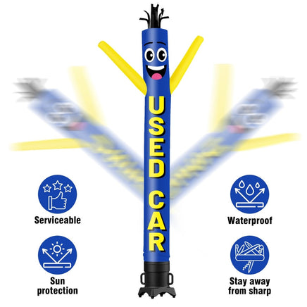 6FT Tall Used Car Blue Waving Inflatable Tube Man(Blower Not Included) - goodeny