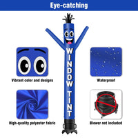 6FT Tall Window Tint Blue Waving Inflatable Tube Man(Blower Not Included) - goodeny