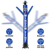 6FT Tall Window Tint Blue Waving Inflatable Tube Man(Blower Not Included) - goodeny