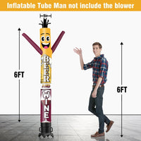 6FT Tall Wine And Beer Waving Inflatable Tube Man(Blower Not Included) - goodeny