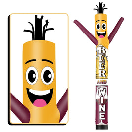 6FT Tall Wine And Beer Waving Inflatable Tube Man(Blower Not Included) - goodeny