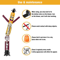 6FT Tall Wine And Beer Waving Inflatable Tube Man(Blower Not Included) - goodeny