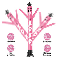 6FT Tall XOXO Waving Inflatable Tube Man(Blower Not Included) - goodeny