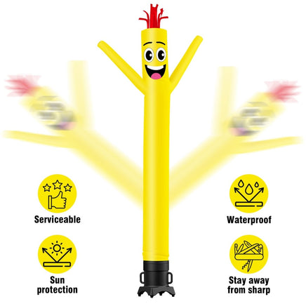 6FT Tall Yellow Waving Inflatable Tube Man(Blower Not Included) - goodeny