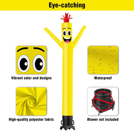 6FT Tall Yellow Waving Inflatable Tube Man(Blower Not Included) - goodeny