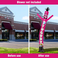 6FT Tall Yogurt Waving Inflatable Tube Man(Blower Not Included) - goodeny
