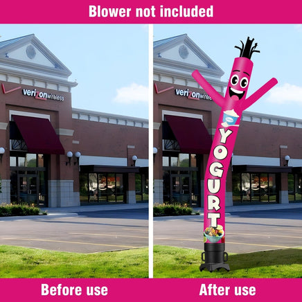6FT Tall Yogurt Waving Inflatable Tube Man(Blower Not Included) - goodeny
