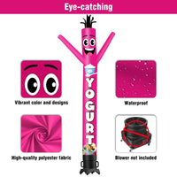 6FT Tall Yogurt Waving Inflatable Tube Man(Blower Not Included) - goodeny