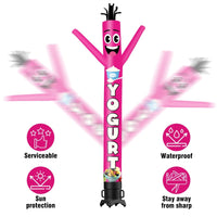 6FT Tall Yogurt Waving Inflatable Tube Man(Blower Not Included) - goodeny
