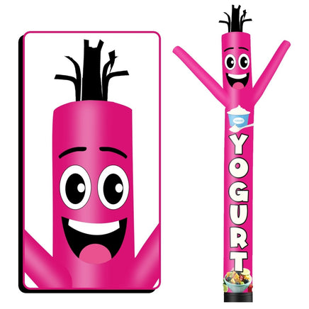 6FT Tall Yogurt Waving Inflatable Tube Man(Blower Not Included) - goodeny