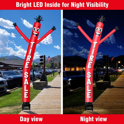 6FT Tire Sale Inflatable Tube Man with Blower (5.5'' Diameter) and Built - in LED - goodeny