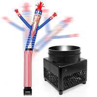 6FT Uncle Sam Inflatable Tube Man with Blower (5.5'' Diameter) and Built - in LED - goodeny