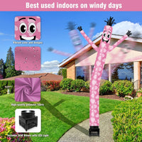 6FT Valentine’s Day Inflatable Tube Man with Blower (5.5'' Diameter) and Built - in LED - goodeny