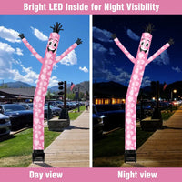 6FT Valentine’s Day Inflatable Tube Man with Blower (5.5'' Diameter) and Built - in LED - goodeny