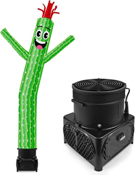 7FT Tall Inflatable Tube Man Sets with Weather-Resistant Blower -Cactus - goodeny