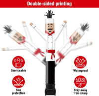 7FT Tall Inflatable Tube Man Sets with Weather-Resistant Blower -Chef - goodeny