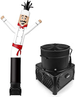 7FT Tall Inflatable Tube Man Sets with Weather-Resistant Blower -Chef - goodeny