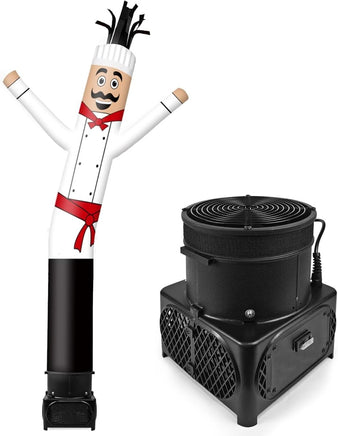 7FT Tall Inflatable Tube Man Sets with Weather-Resistant Blower -Chef - goodeny