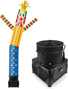 7FT Tall Inflatable Tube Man Sets with Weather-Resistant Blower -Clown - goodeny