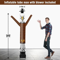 7FT Tall Inflatable Tube Man Sets with Weather-Resistant Blower -Eagle - goodeny