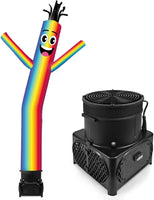 7FT Tall Inflatable Tube Man Sets with Weather-Resistant Blower -Rainbow 1 - goodeny
