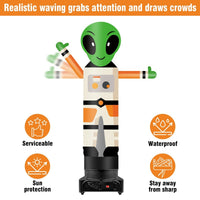 9FT Tall Inflatable Wavers Alien Inflatable Tube Man (18''Diameter) (Blower Not Included) - goodeny