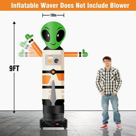 9FT Tall Inflatable Wavers Alien Inflatable Tube Man (18''Diameter) (Blower Not Included) - goodeny