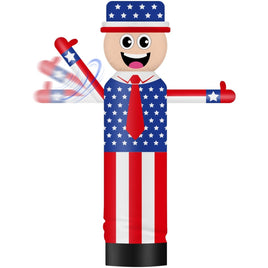 9FT Tall Inflatable Wavers American Flag Inflatable Tube Man (18''Diameter) (Blower Not Included) - goodeny