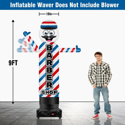9FT Tall Inflatable Wavers Barber Shop Inflatable Tube Man (18''Diameter) (Blower Not Included) - goodeny