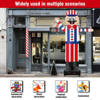 9FT Tall Inflatable Wavers Barber Shop Inflatable Tube Man (18''Diameter) (Blower Not Included) - goodeny
