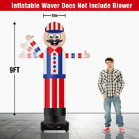 9FT Tall Inflatable Wavers Barber Shop Inflatable Tube Man (18''Diameter) (Blower Not Included) - goodeny