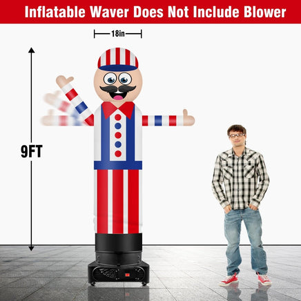 9FT Tall Inflatable Wavers Barber Shop Inflatable Tube Man (18''Diameter) (Blower Not Included) - goodeny