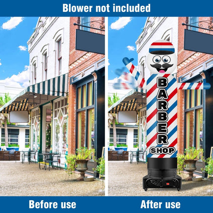 9FT Tall Inflatable Wavers Barber Shop Inflatable Tube Man (18''Diameter) (Blower Not Included) - goodeny